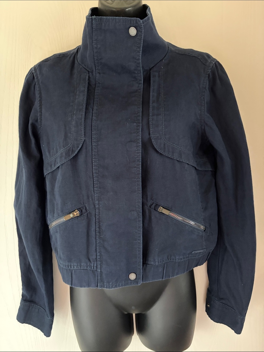 Athleta Linen Utility Jacket